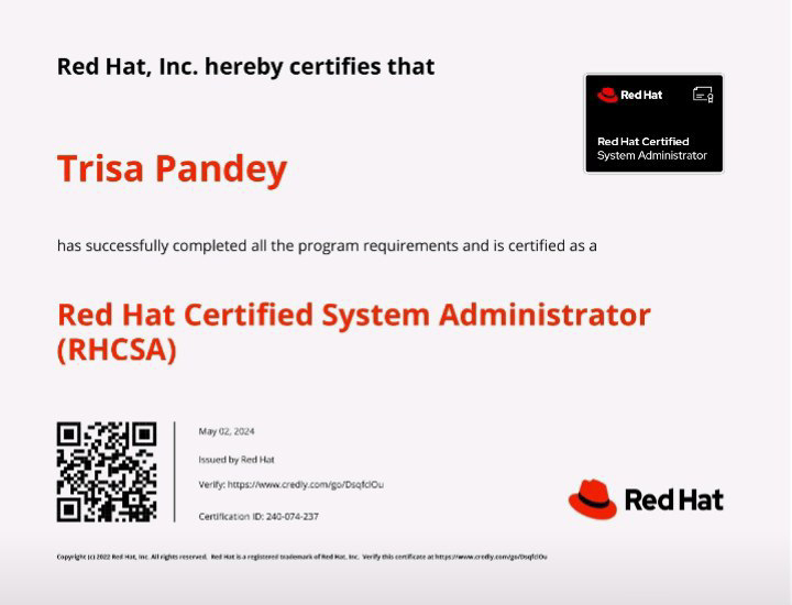 Red Hat Certified System Administrator